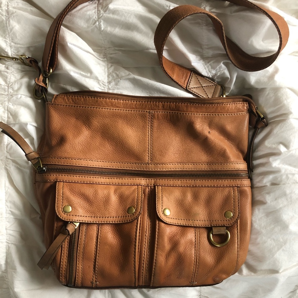 Fossil Leather Crossbody Bag